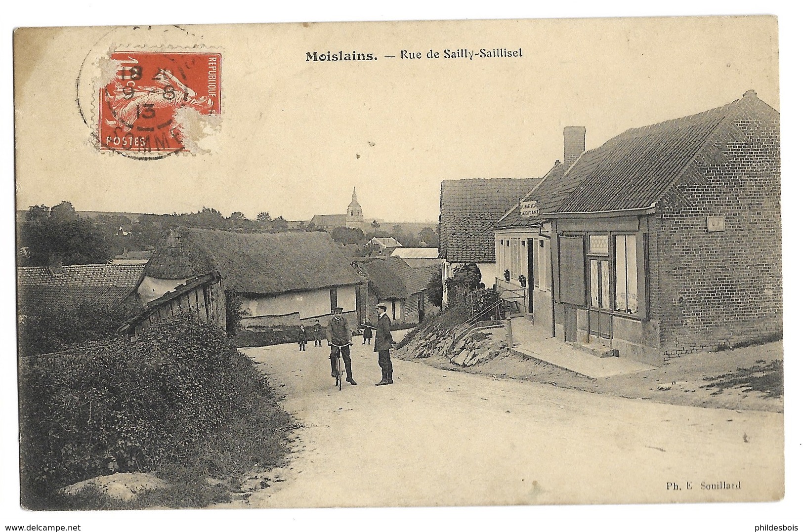 SOMME  MOISLAINS  Rue De Sailly Saillisel - Moislains