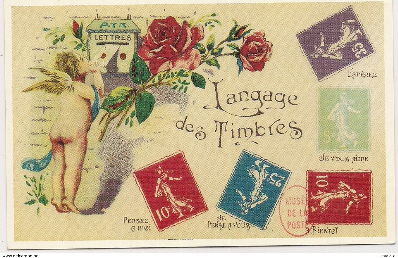 Musée De La Poste -  LANGAGE DES TIMBRES - Museum