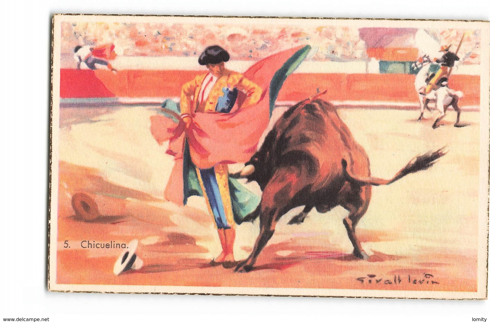 Corrida Tauromachie Chicuelina Taureau Illustration Illustrateur Givalt Levin - Corrida