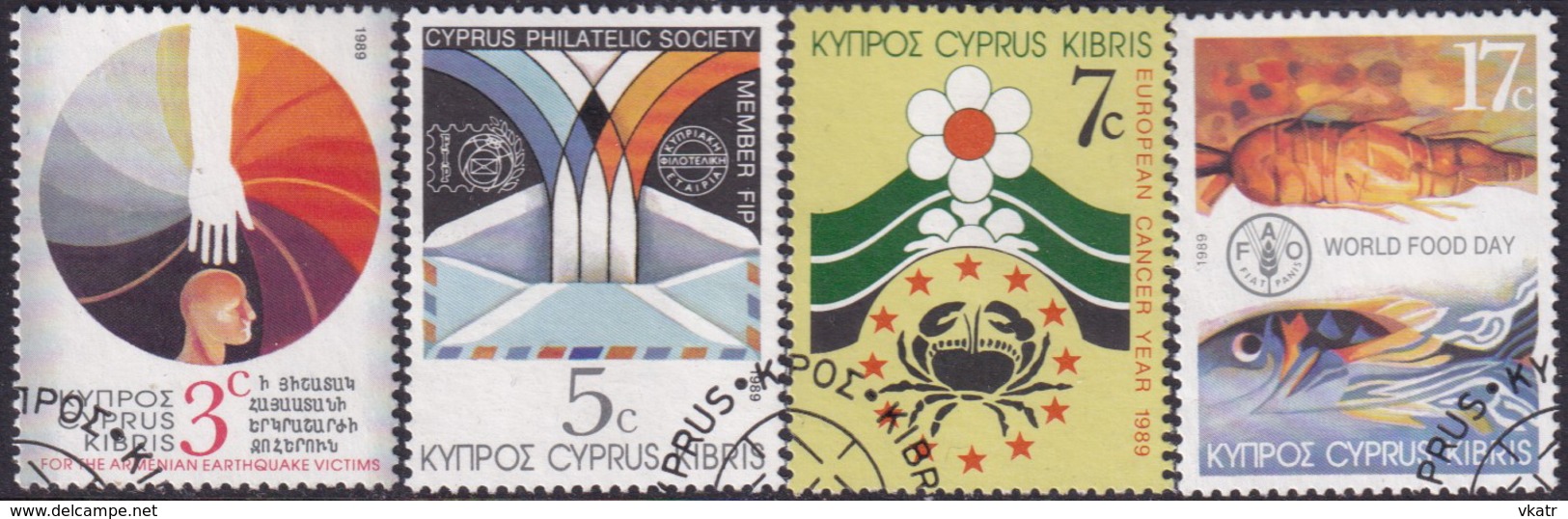 Cyprus 1989 SG #752-55 Compl.set Used Anniversaries And Events - Used Stamps