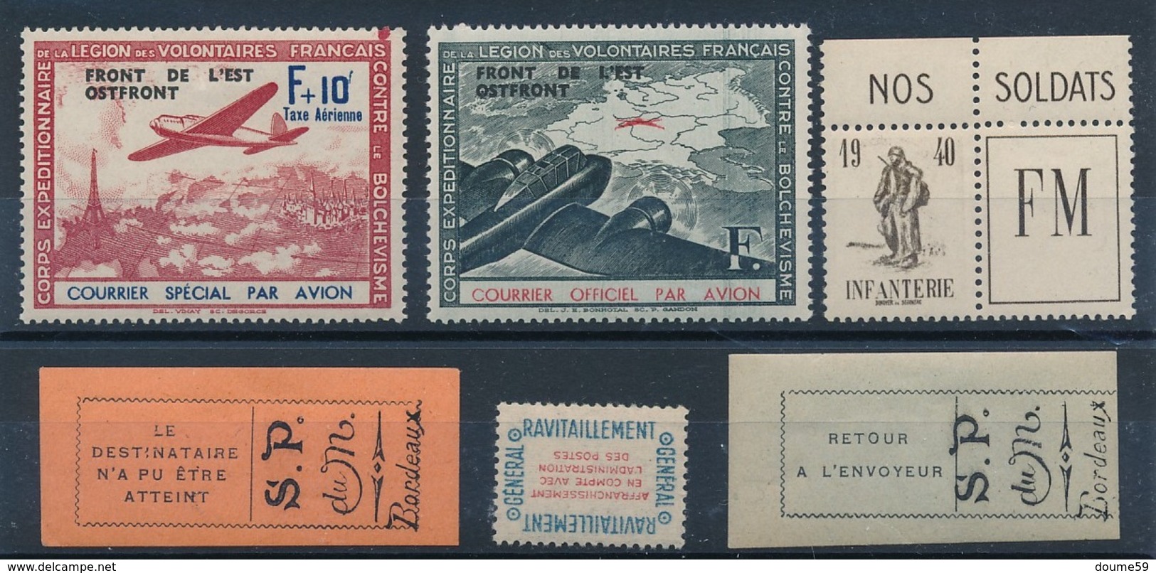 DI--689:FRANCE: Lot Avec Divers ** - Guerre (timbres De)