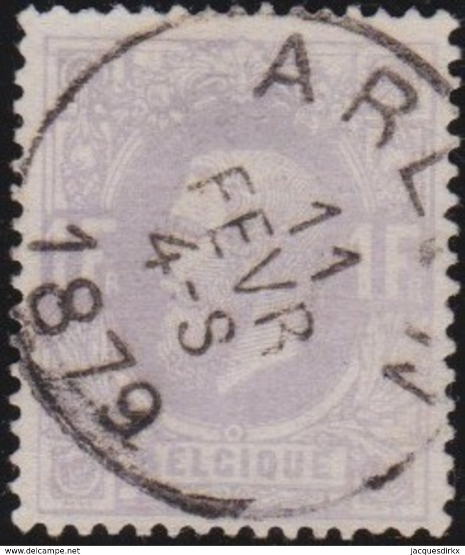 Belgie     .    OBP   .    36      .      O      .       Gebruikt  .   /    .    Oblitéré - 1869-1883 Léopold II