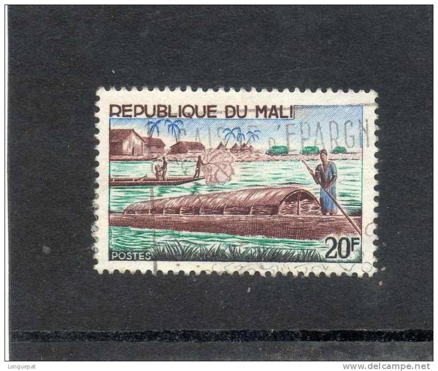 MALI : Pêche : Commercialisation - Pirogue Transportant Le Poisson - Poisson - Transport - - Mali (1959-...)