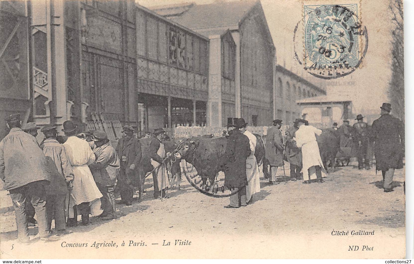 75-PARIS-CONCOURS AGRICOLE A PARIS, LA VISITE - Exhibitions