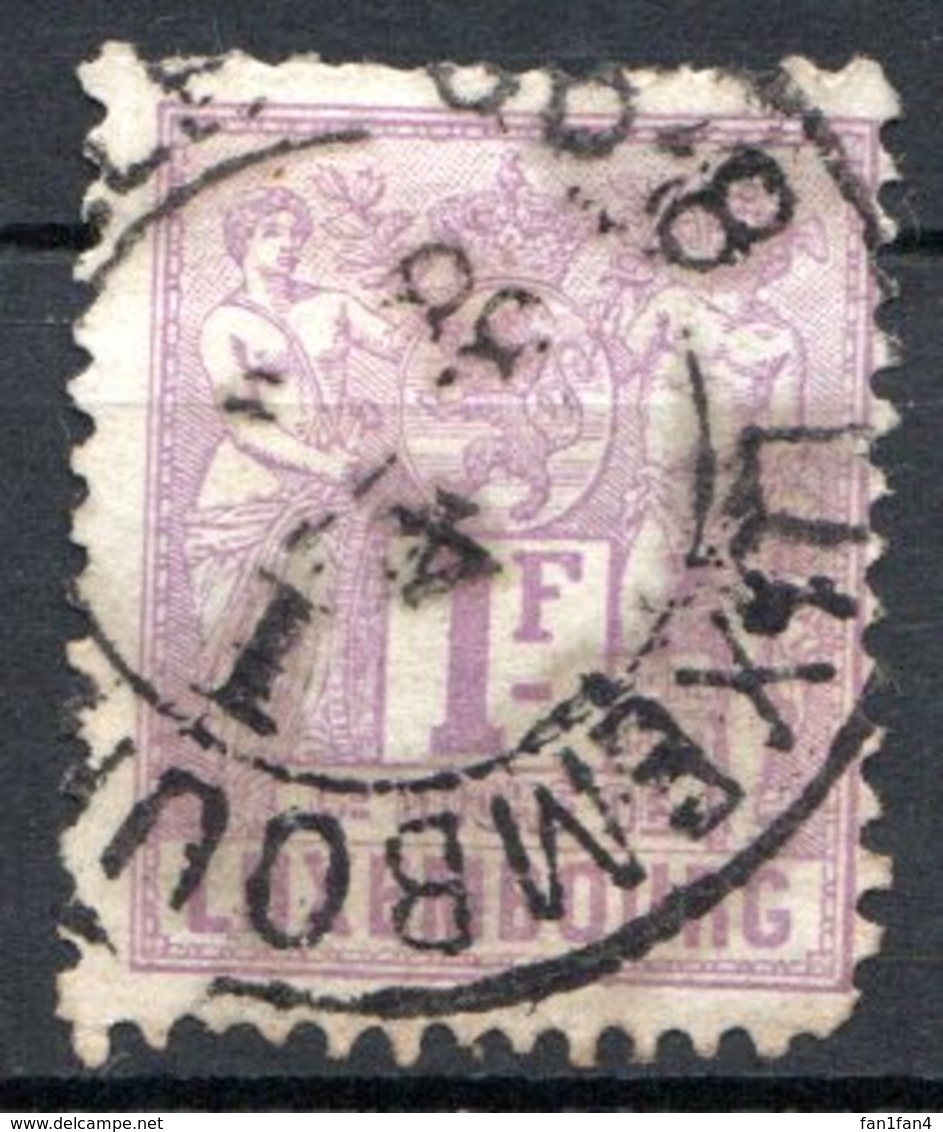 LUXEMBOURG - 1882-91 - N° 57 - 1 F. Violet - (Allégorie) - 1882 Allegorie