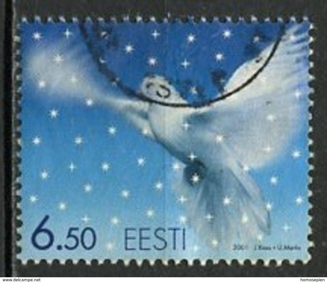 Estonie - Estonia - Estland 2001 Y&T N°408 - Michel N°424 (o) - 6,50k Noël - Estonie