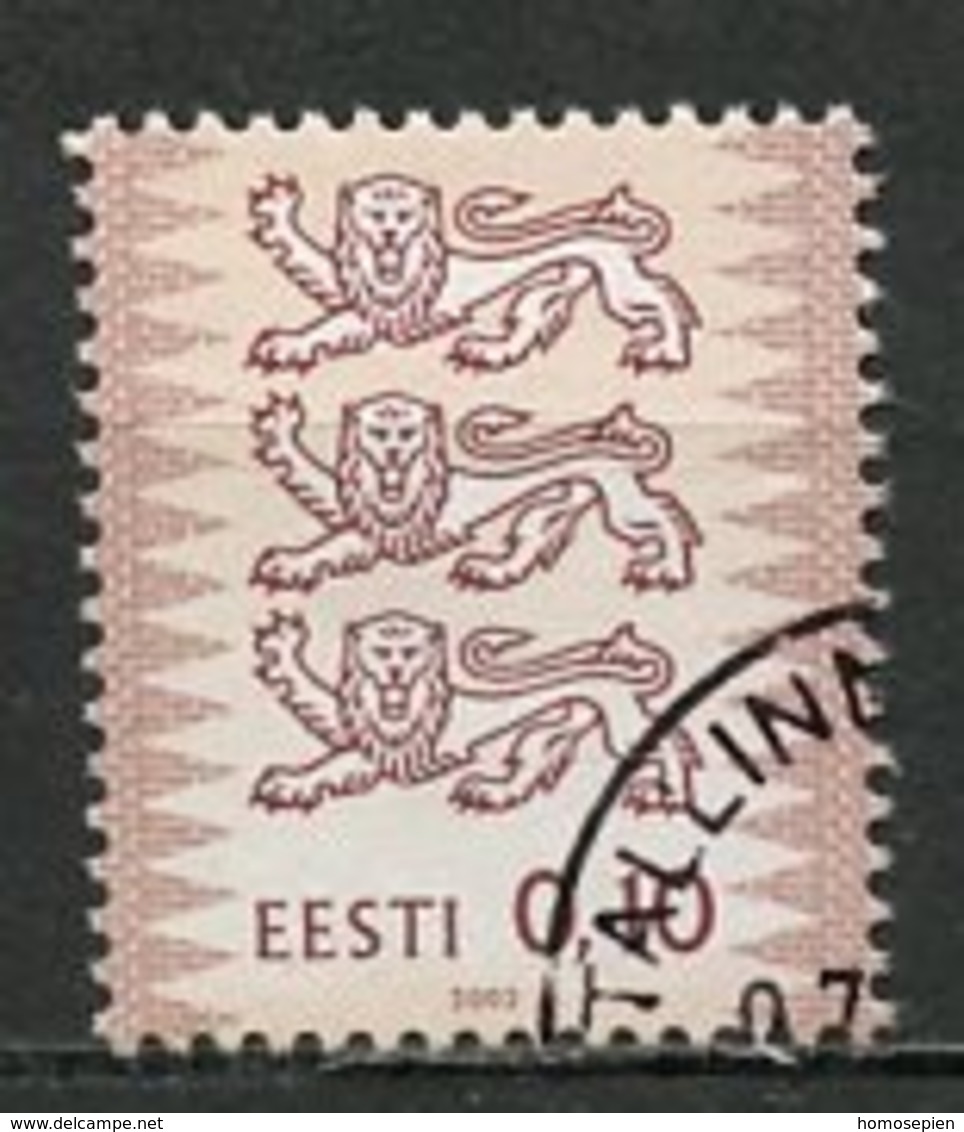 Estonie - Estonia - Estland 2002 Y&T N°412 - Michel N°428 (o) - 0,10k Armoirie - Estonie