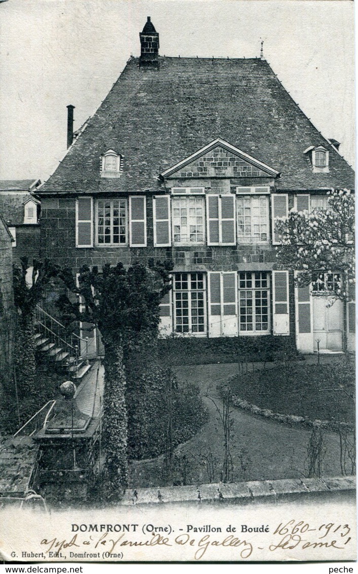 N°6196 T -cpa Domfront -pavillon De Boudé- - Sonstige & Ohne Zuordnung