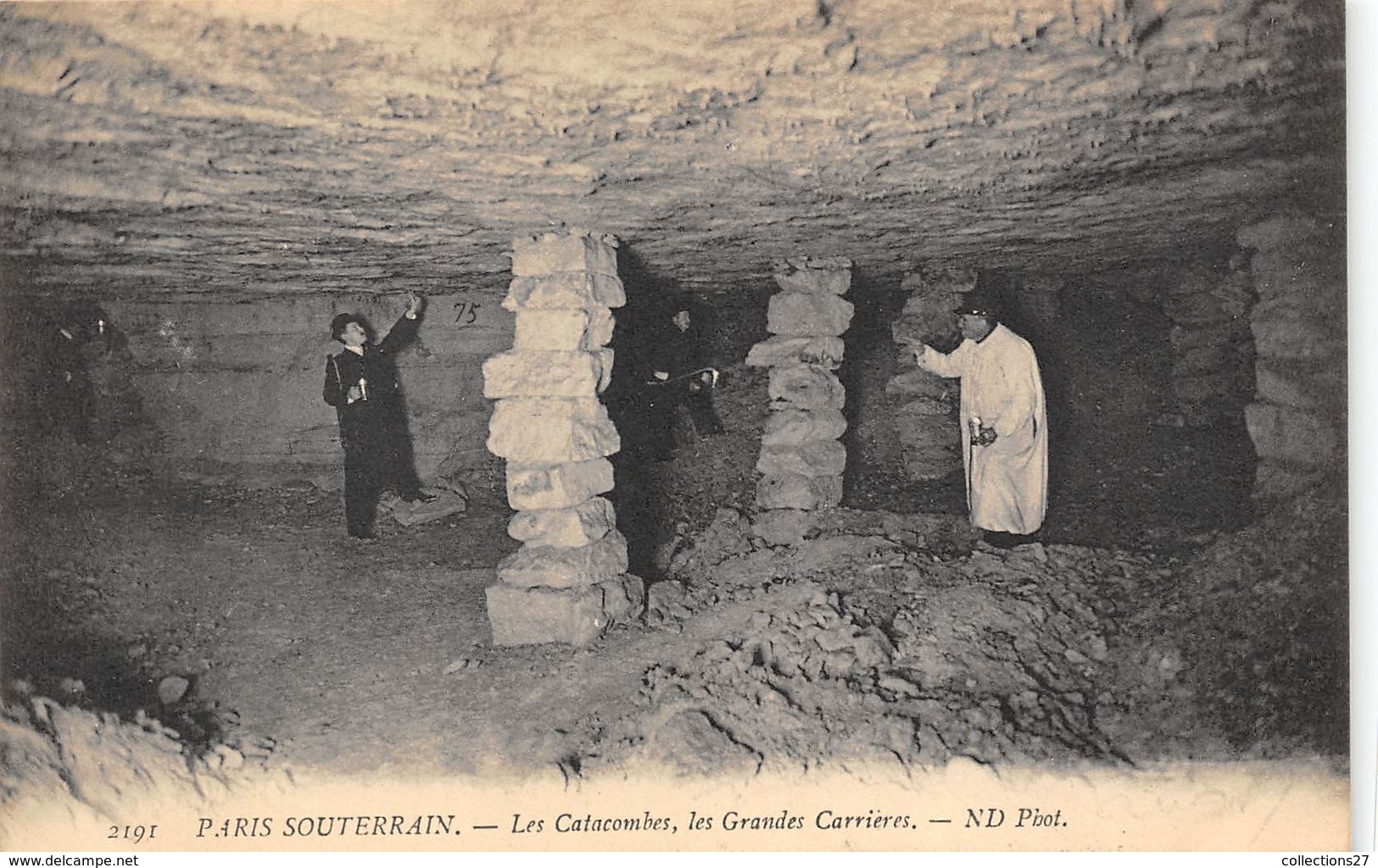 75-PARIS-SOUTERRAIN, LES CATACOMBES, LES GRANDES CARRIERES - Sonstige & Ohne Zuordnung