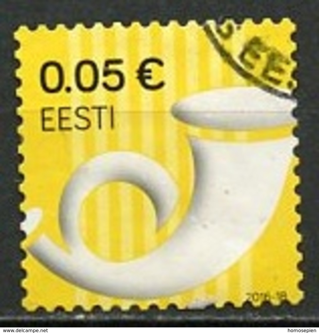 Estonie - Estonia - Estland 2016 Y&T N°(1) - Michel N°863 (o) - 0,05€ Cor De Poste - Estonie