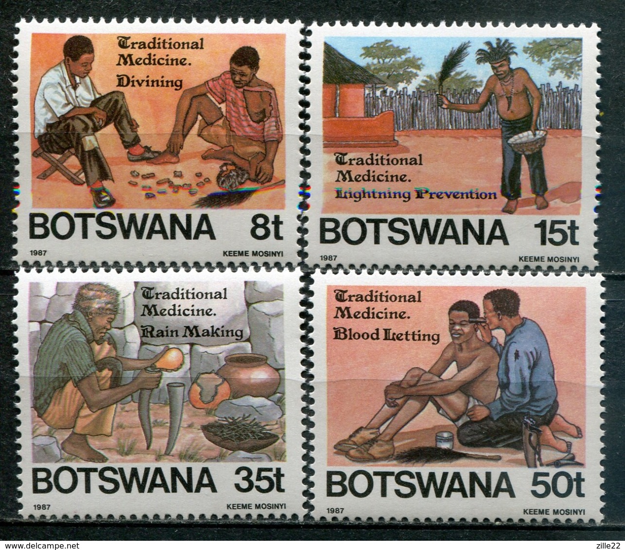 Botswana Mi# 392-5 Postfrisch MNH - Medicine - Botswana (1966-...)