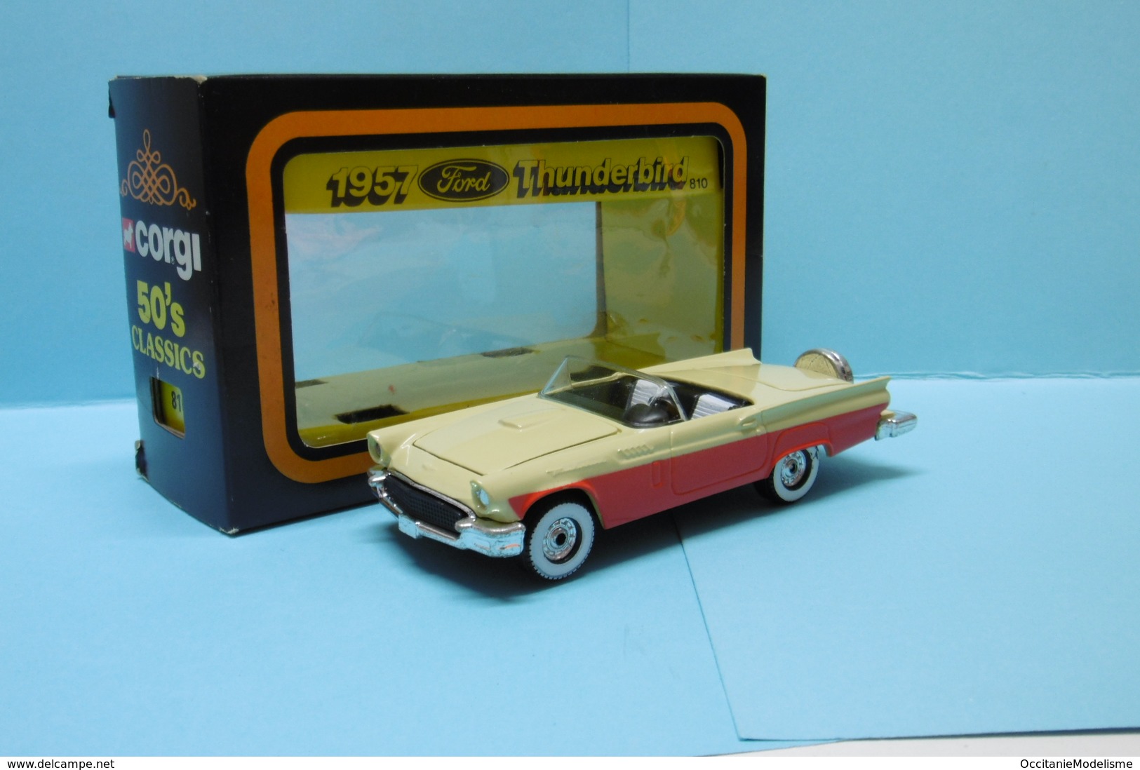 Corgi - FORD THUNDERBIRD 1957 Réf. 810 BO 1/40 Environ - Corgi Toys