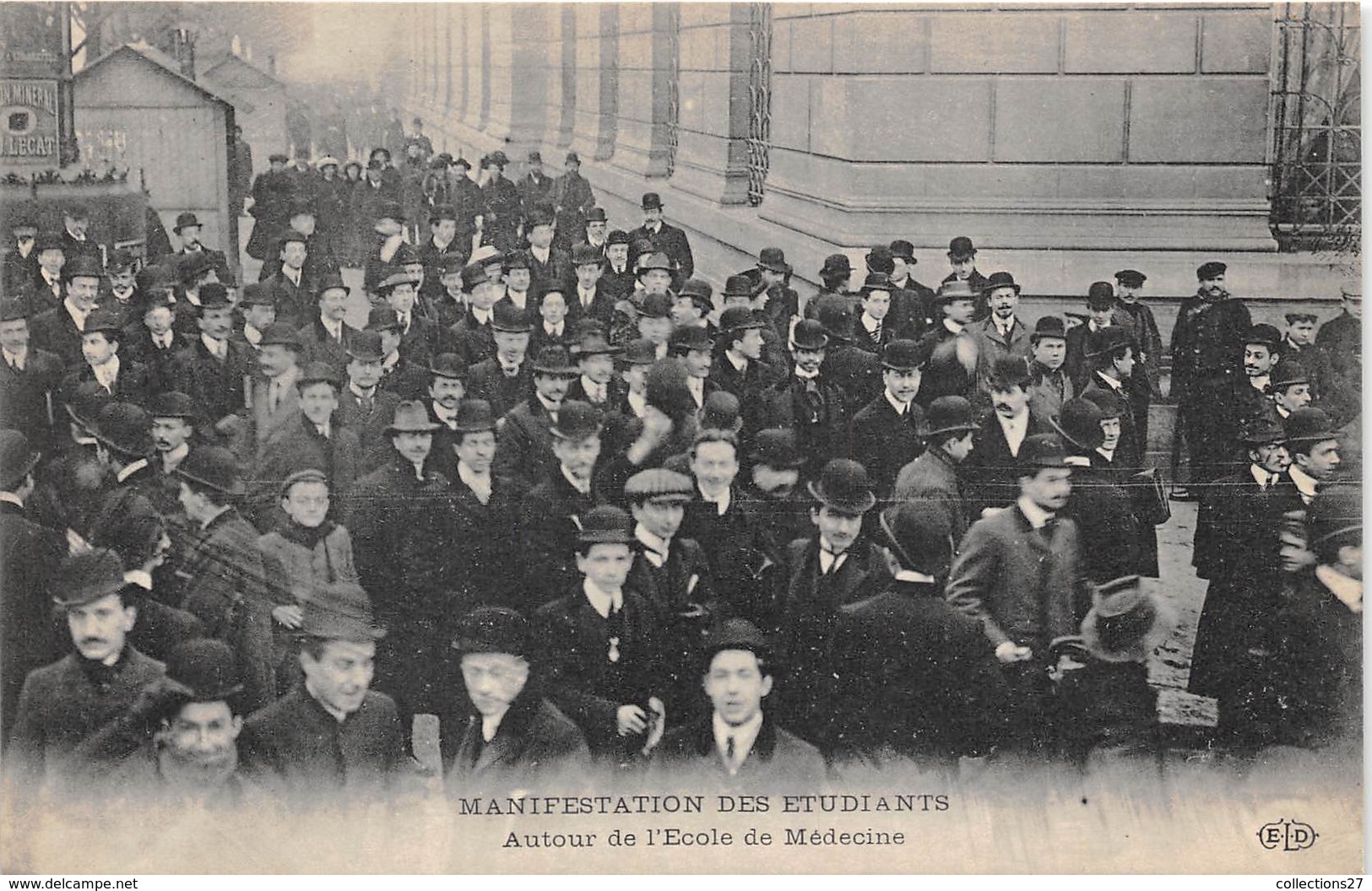 75-PARIS-MANISFESTATION DES ETUDIANTS, AUTOUR DE L'ECOLE DE MEDECINES - Gezondheid, Ziekenhuizen