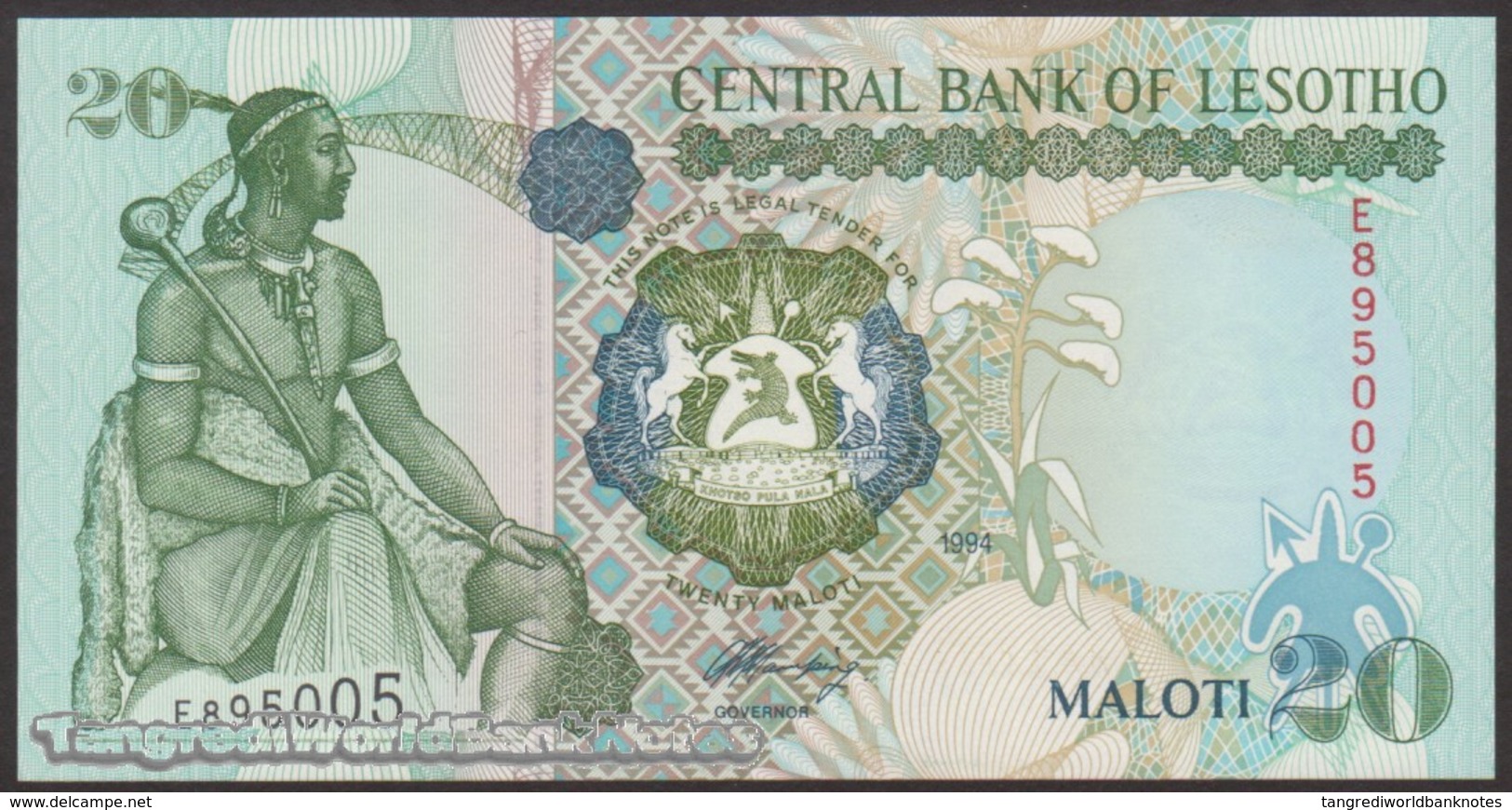 TWN - LESOTHO 16a - 20 Maloti 1994 Prefix E UNC - Lesoto