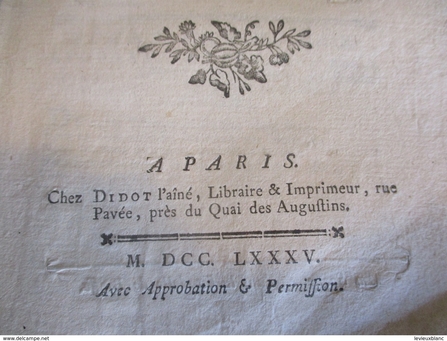 Fascicule Théâtre/"Gaston Et Baillard"/Tragédie En 5 Actes & En Vers /Dormont Du BELLOY/DIDOT L'Ainé/1785      FAT5 - 1701-1800