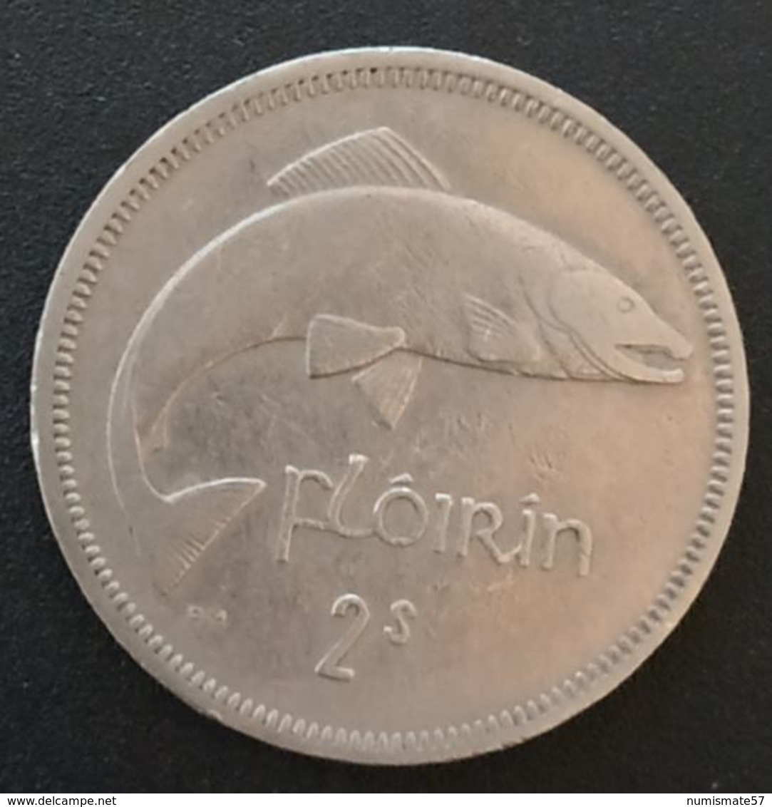 IRLANDE - EIRE - 1 Flóirin / 2 Scilling 1966 - KM 15a - IRELAND - Irlande