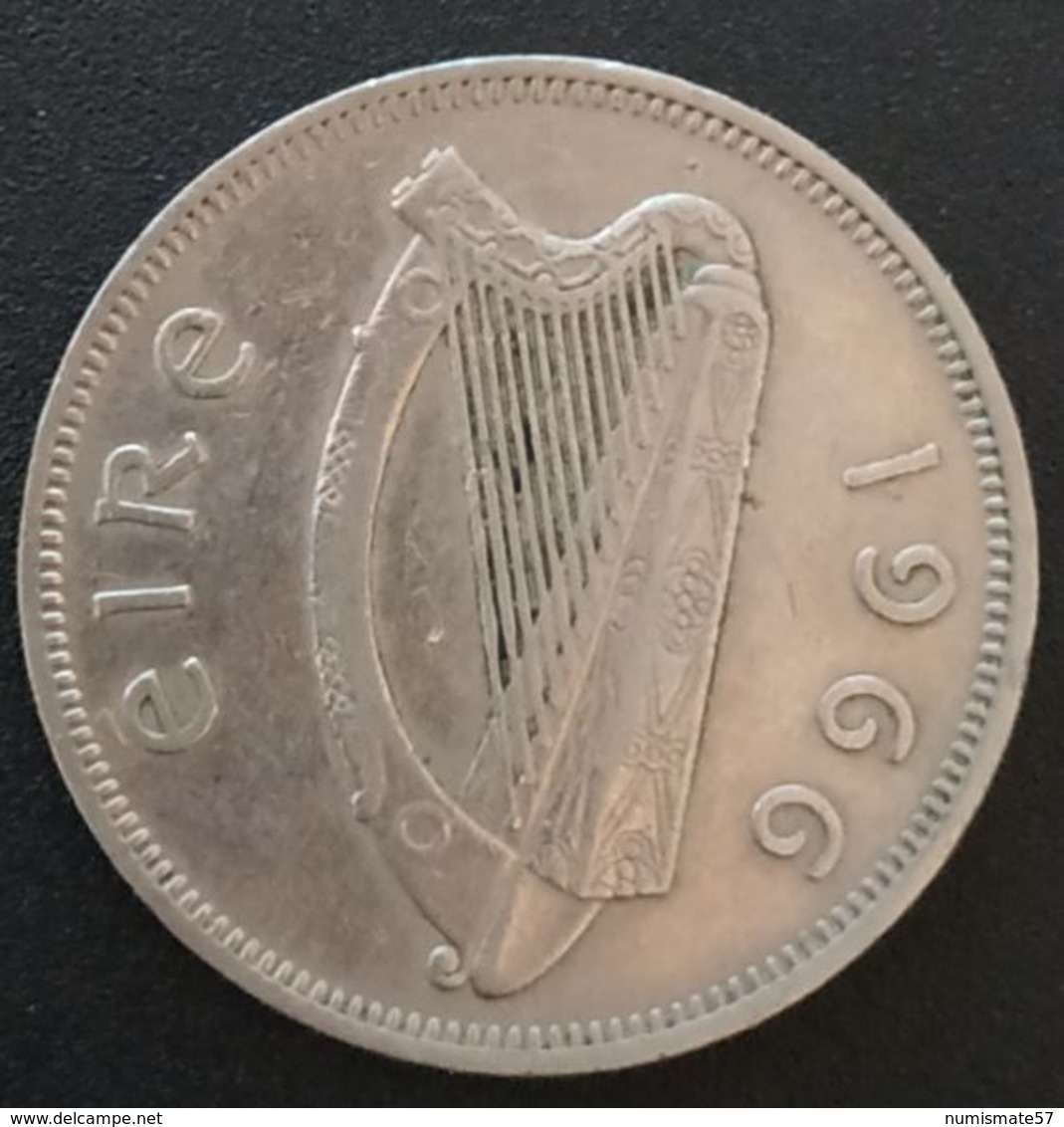 IRLANDE - EIRE - 1 Flóirin / 2 Scilling 1966 - KM 15a - IRELAND - Irlande