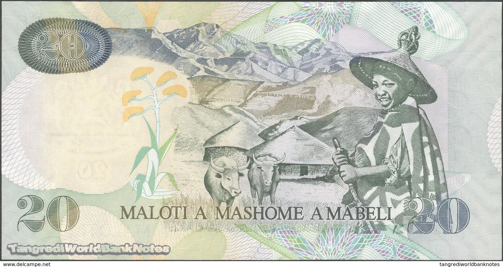 TWN - LESOTHO 16g - 20 Maloti 2009 Prefix AP UNC - Lesotho