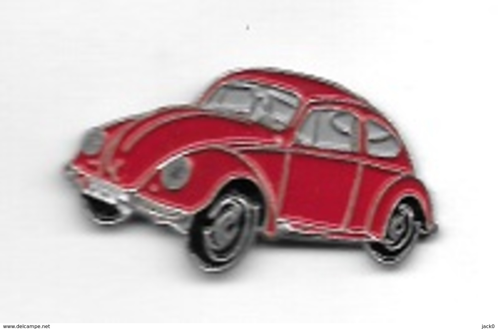 Pin's  Automobiles  V W  Coccinelle  Rouge - Volkswagen