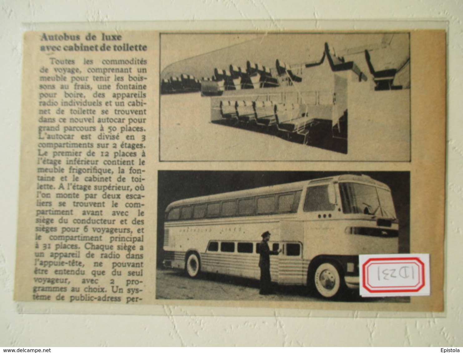 USA Transport Utilitaire - Autobus Greyhound Lines  - Coupure De Presse De 1948 - Camions