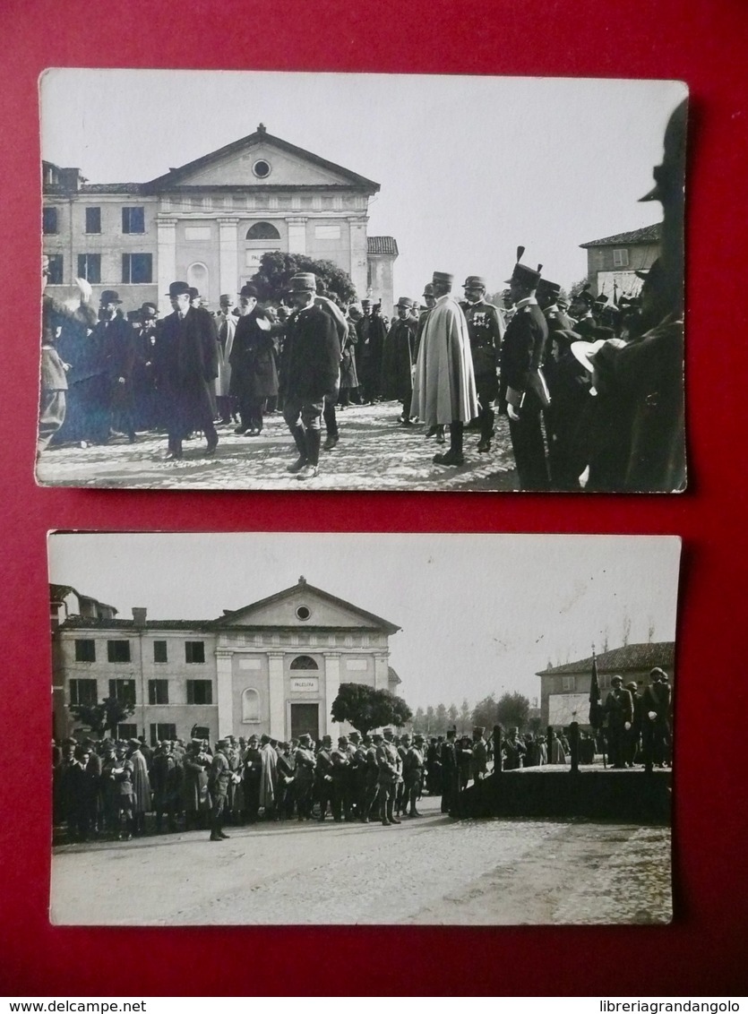 Due Fotocartoline Modena O Provincia Celebrazione Premiazione Militare Anni '20 - Altri & Non Classificati