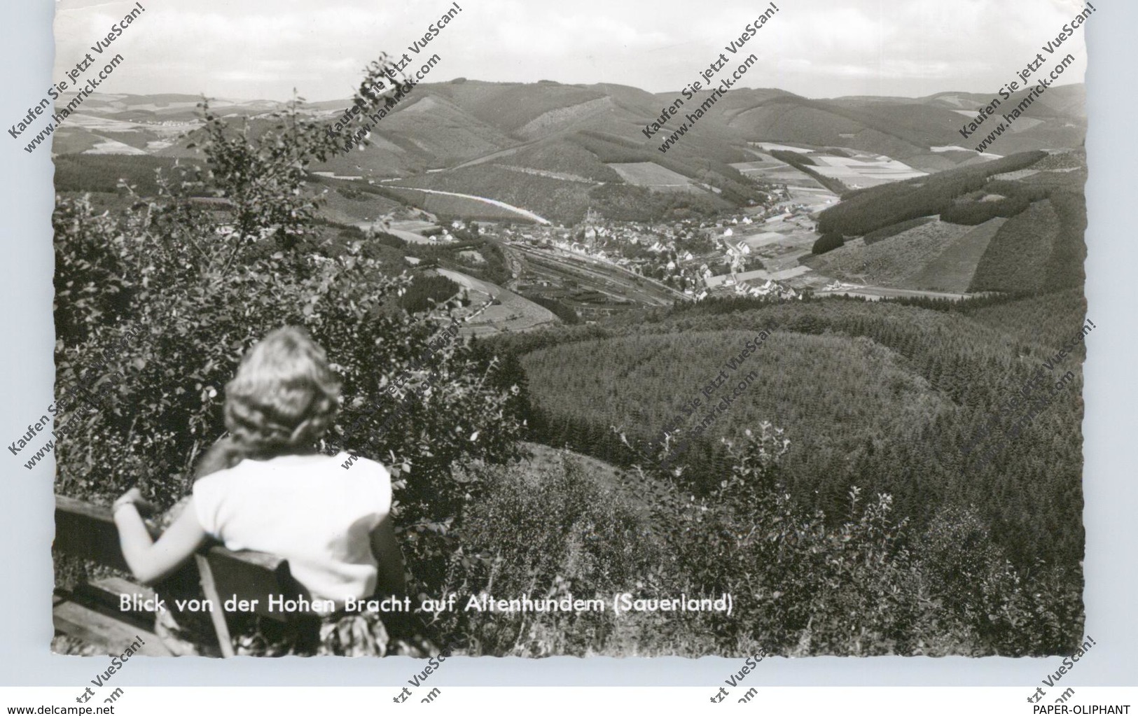 5940 LENNESTADT - ALTENHUNDEM, Blick Von Der Hohen Bracht, 1962 - Lennestadt