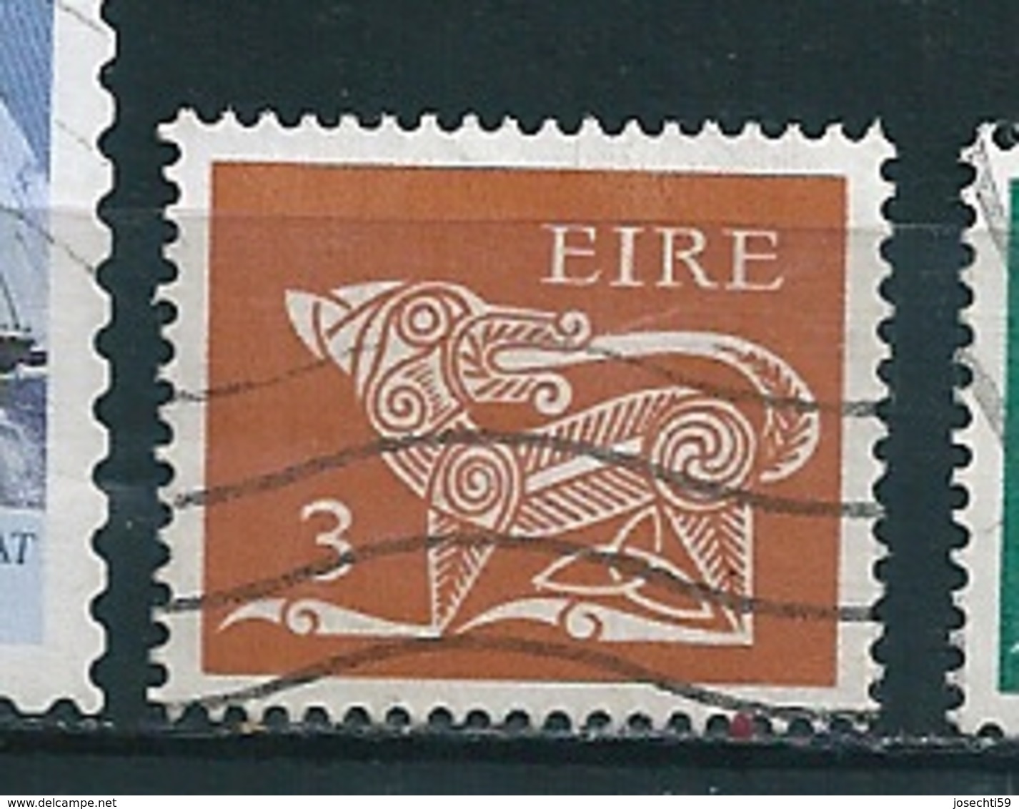 N° 318 Chien Stylisé  Timbre Irlande  1975  Oblitéré Eire - Oblitérés