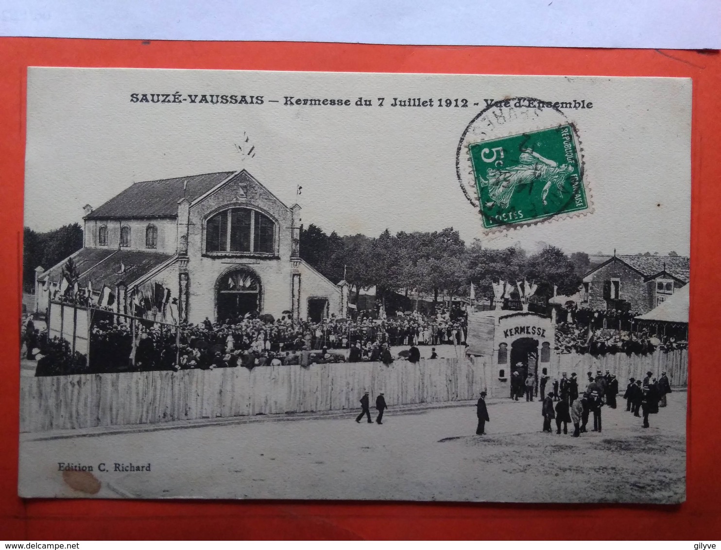 CPA (79) Sauzé Vaussais.Kermesse Du 7 Juillet 1912.Vue D'ensemble. (N.2453) - Sauze Vaussais