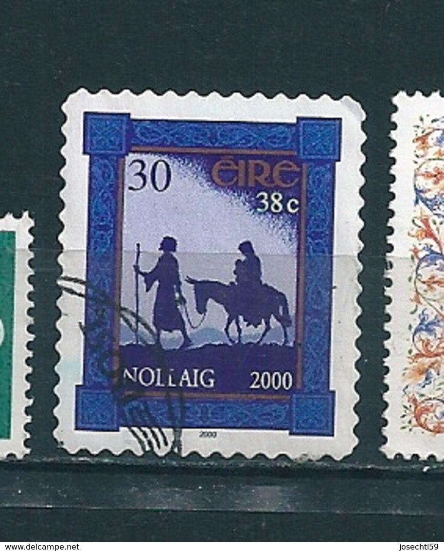 N° 1298 Noêl Nollaig  Timbre Irlande  2000 Oblitéré Eire - Gebraucht