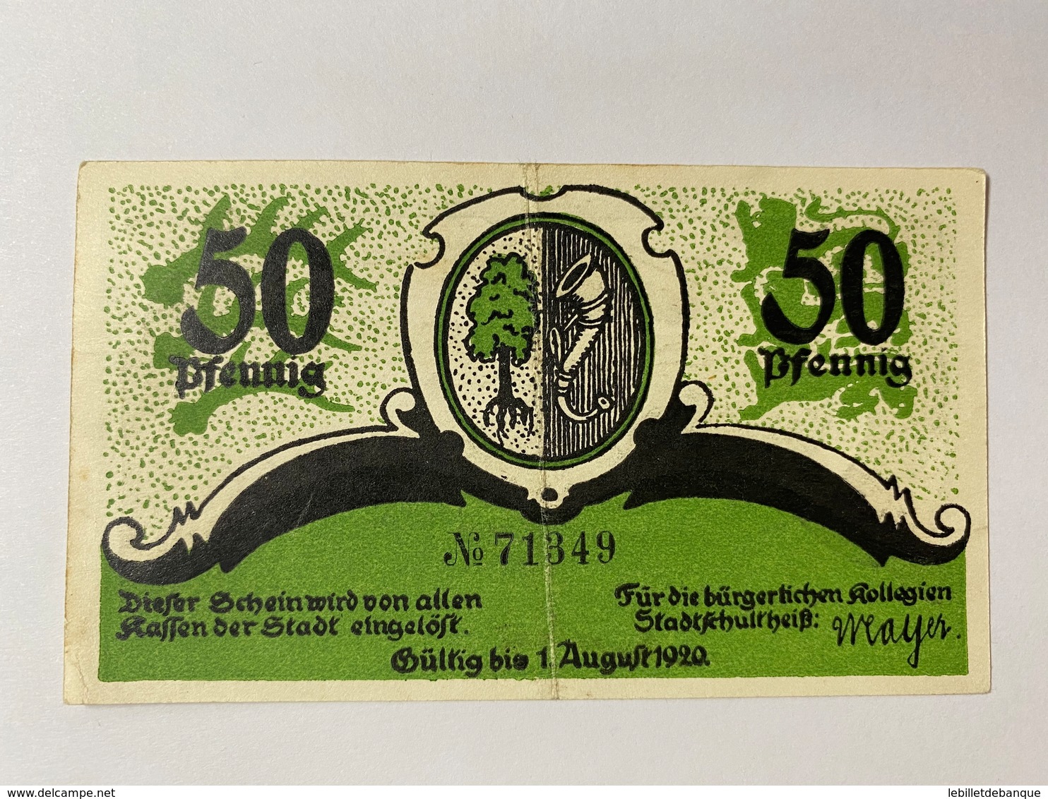 Allemagne Notgeld Friedrichshafen 50 Pfennig - Collections