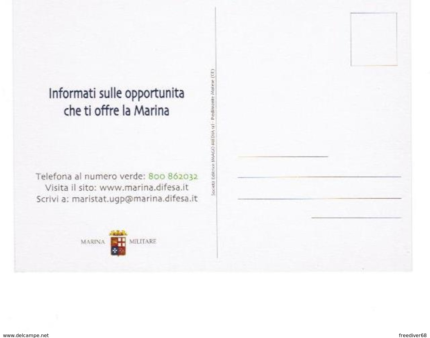 MARINA MILITARE STV Sottotenente Di Vascello PROGANDA ARRUOLAMENTO Accademia Livorno NV RARA - Guerra