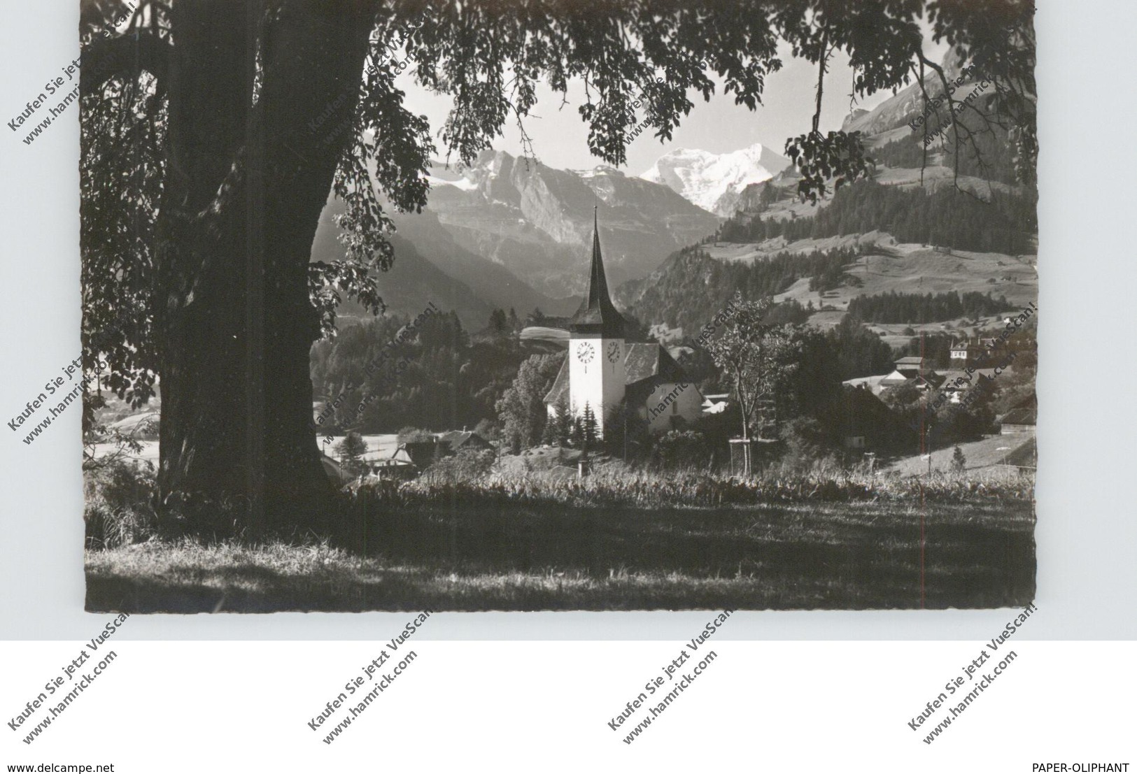 CH 3714 FRUTIGEN BE, Dorfansicht Mit Kirche, 1954 - Frutigen