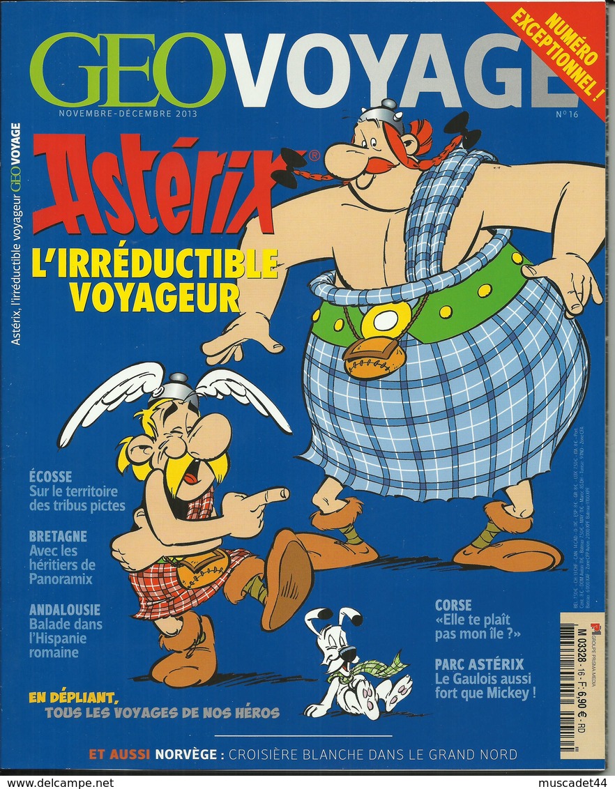 REVUE GEOVOYAGE N°16 DE 2013 ASTERIX L IRREDUCTIBLE VOYAGEUR UDERZO - Geographie