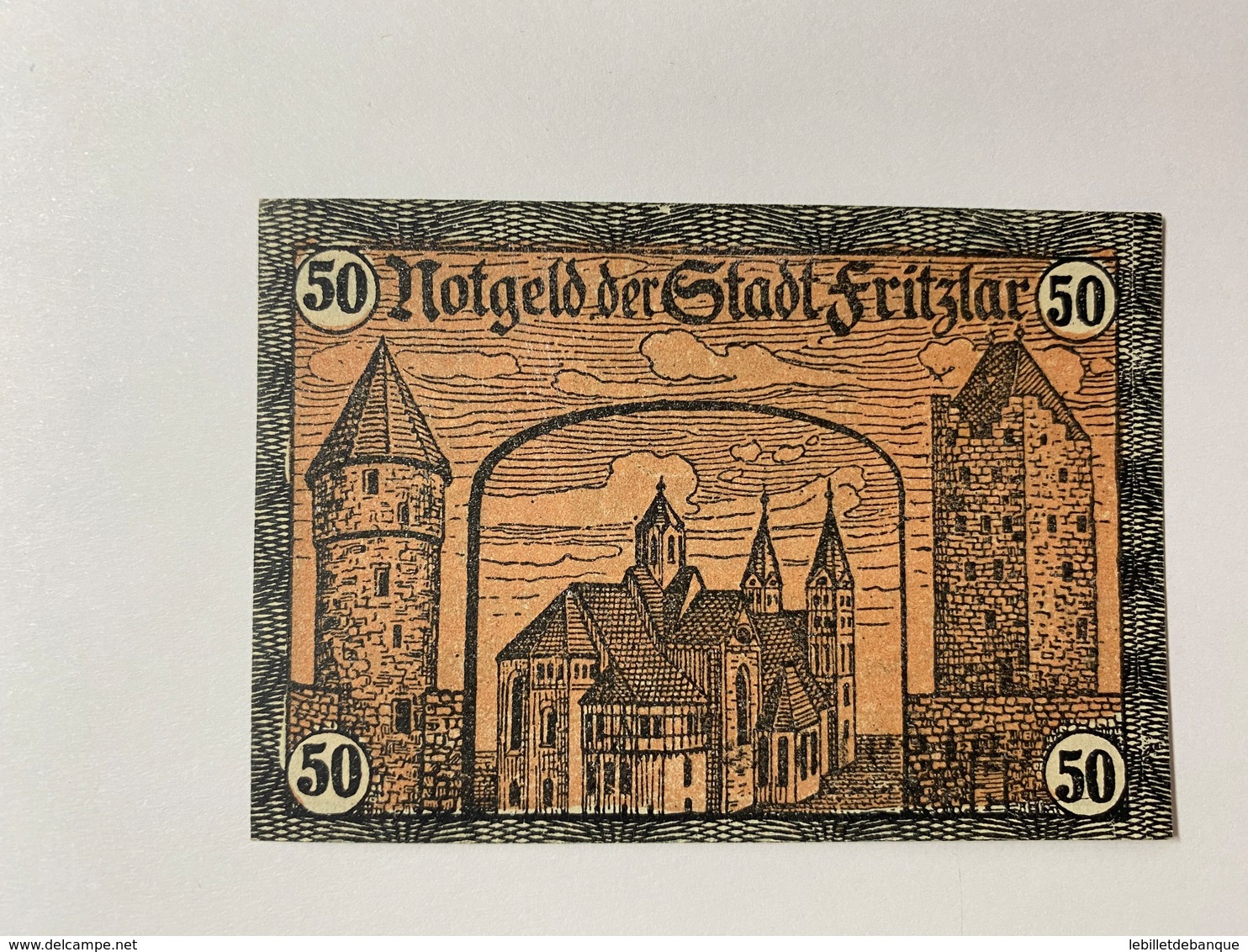 Allemagne Notgeld Fritzlar 50 Pfennig - Collections