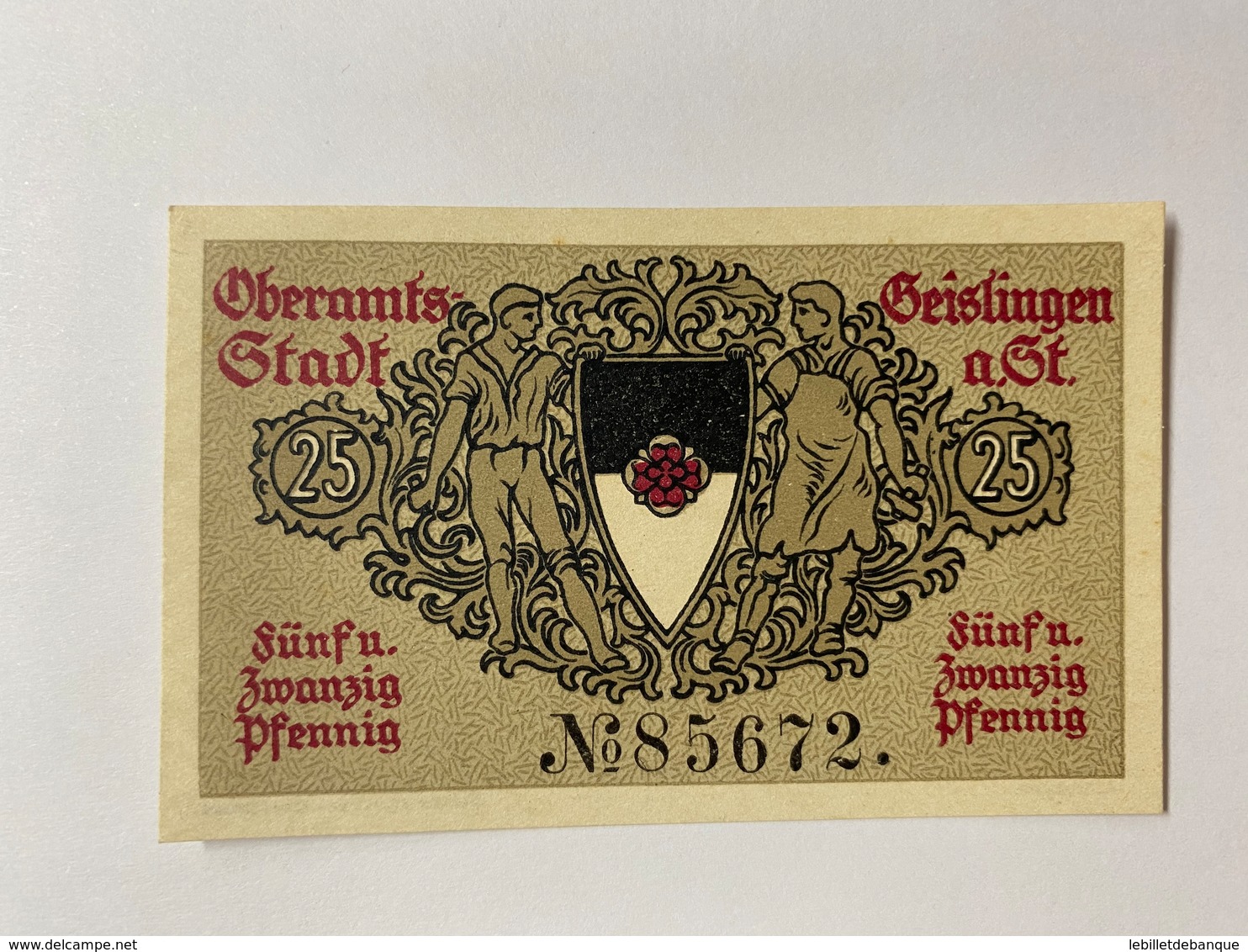 Allemagne Notgeld Oberamts-stadt 25 Pfennig - Collections