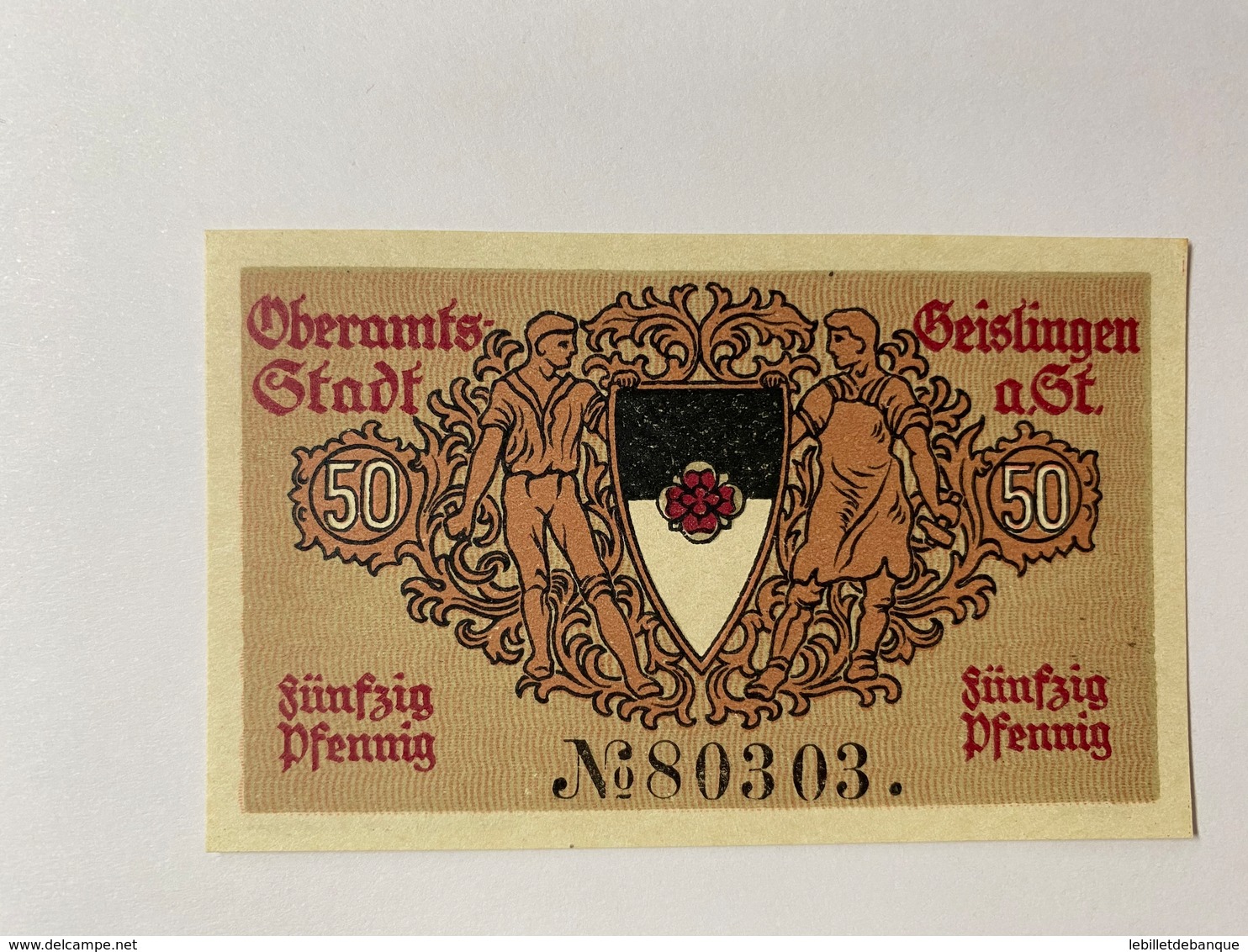 Allemagne Notgeld Oberamts-stadt 50 Pfennig - Collections