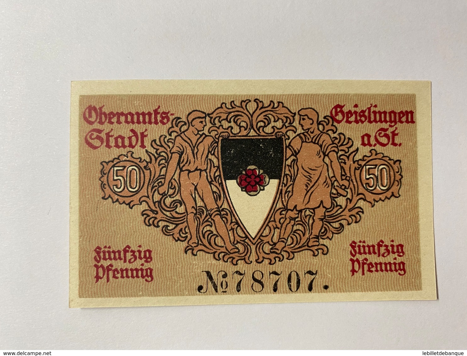 Allemagne Notgeld Oberamts-stadt 50 Pfennig - Collections