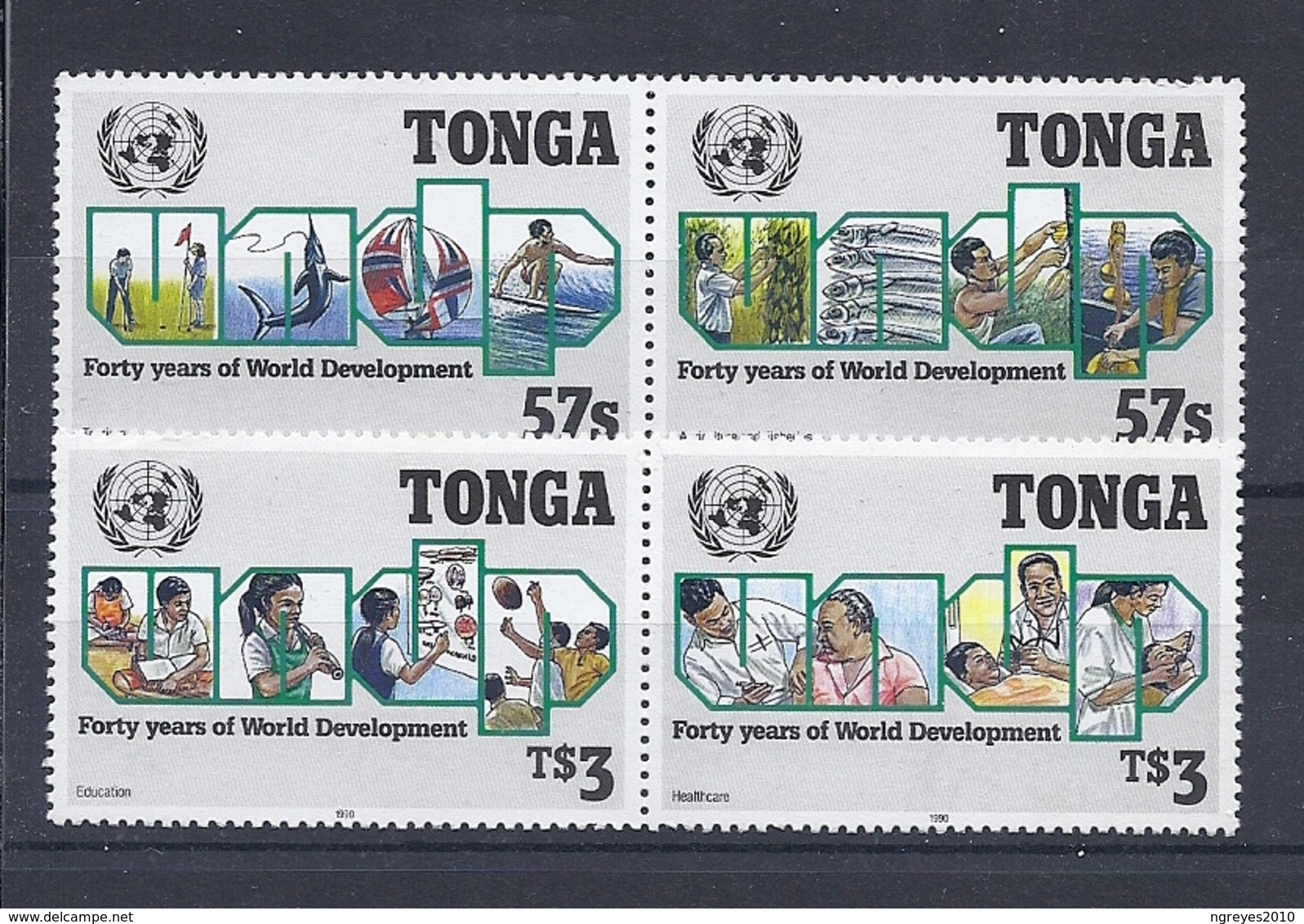 190033075  TONGA  YVERT    Nº   794/7  **/MNH - Tonga (1970-...)