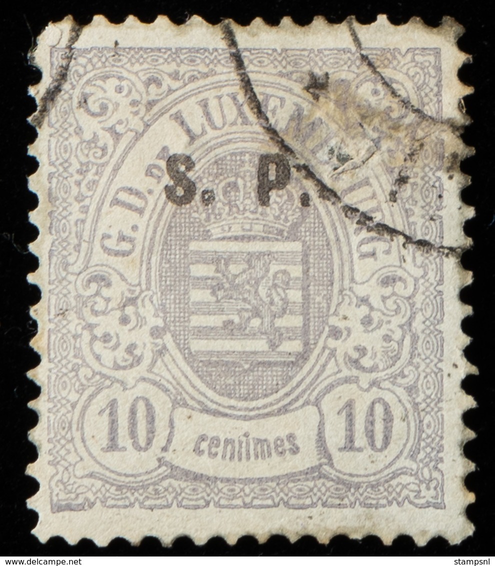 Luxembourg - 1881-82 - 10c Yv S39 - Used - Postage Due