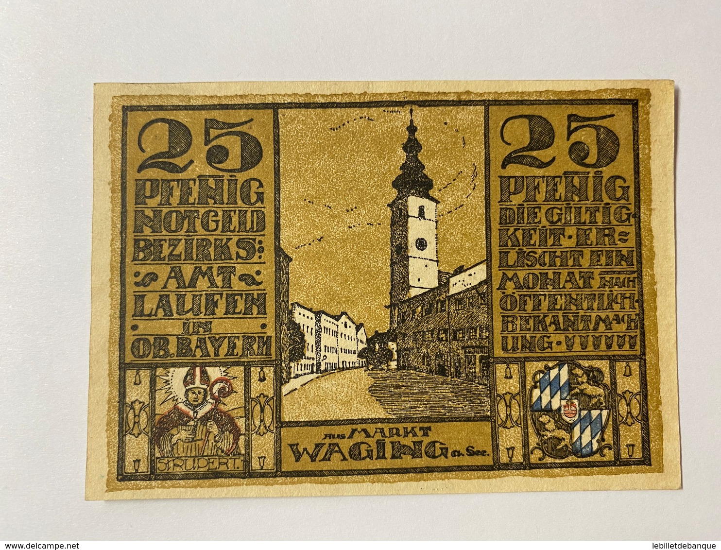 Allemagne Notgeld Laufen 25 Pfennig - Collections