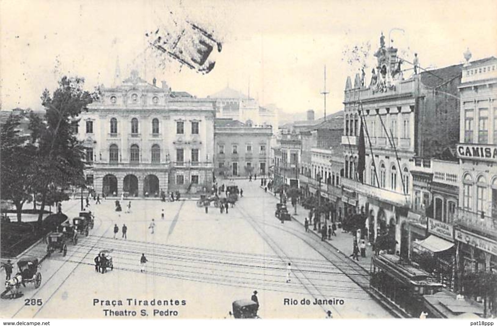 BRASIL Brazil Brésil - RIO DE JANEIRO : Praça Tiradentes ( Tramway ) CPA - AMERIQUE DU SUD South America Sudamerica - Rio De Janeiro