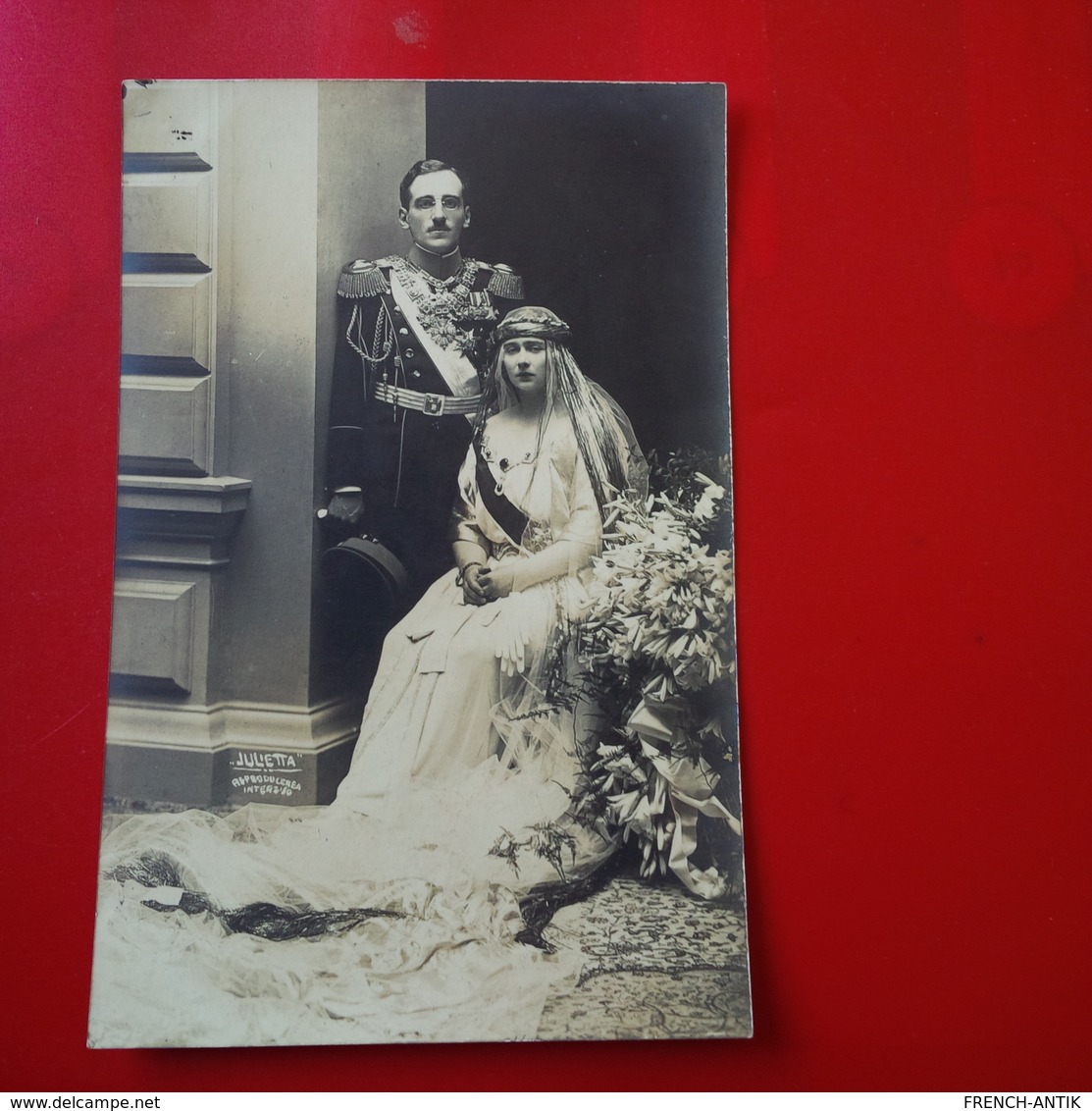 CARTE PHOTO JULIETTA COUPLE ROYAL SERBE - Serbie