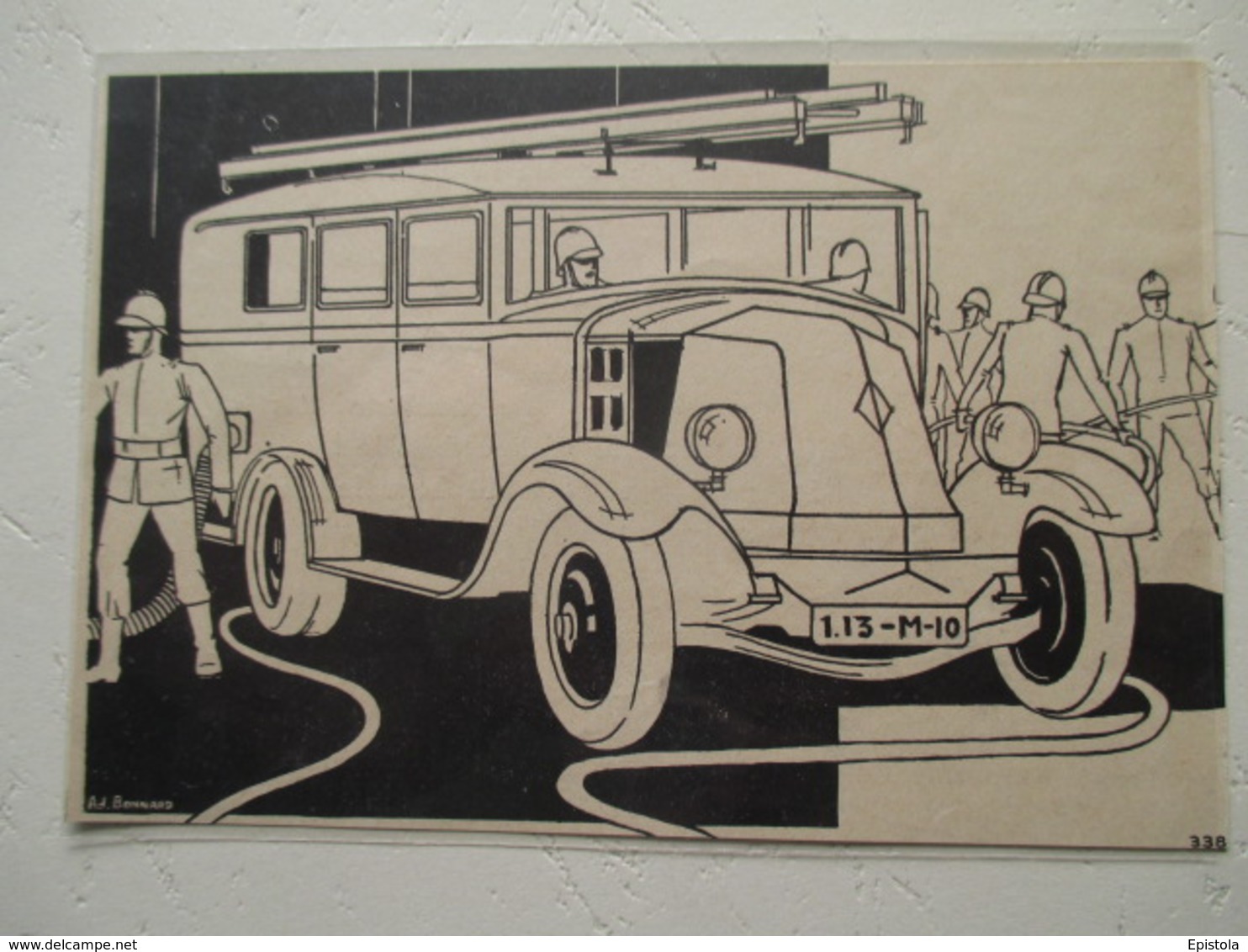 Transport Utilitaire - CAMION DE POMPIER  Renault Publicité     - Coupure De Presse De 1929 - Camions