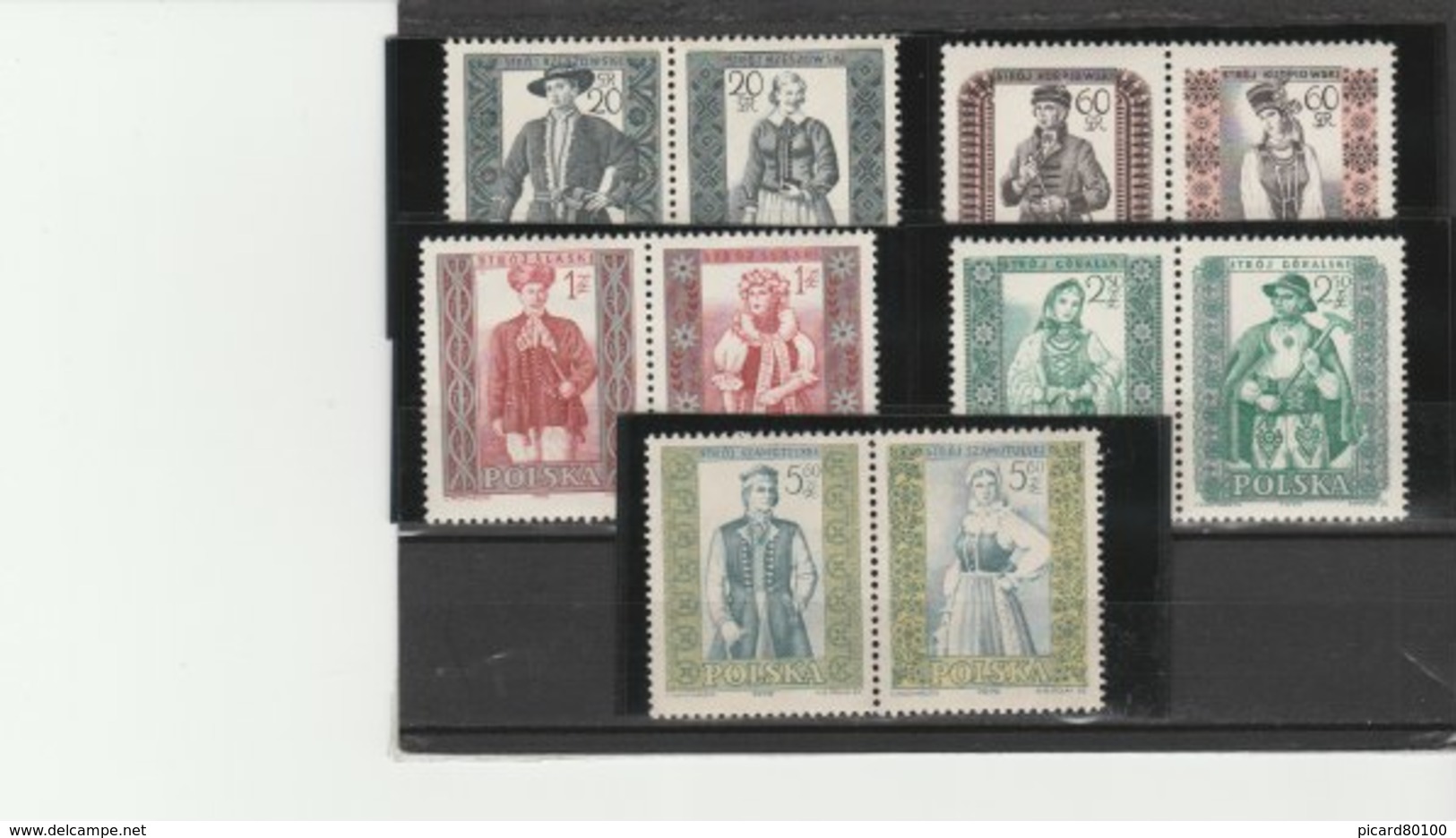 POLOGNE**LUXE 1959/1960 LOT DENTELE ET NON DENTELE COTE 12.40 EURO - Neufs