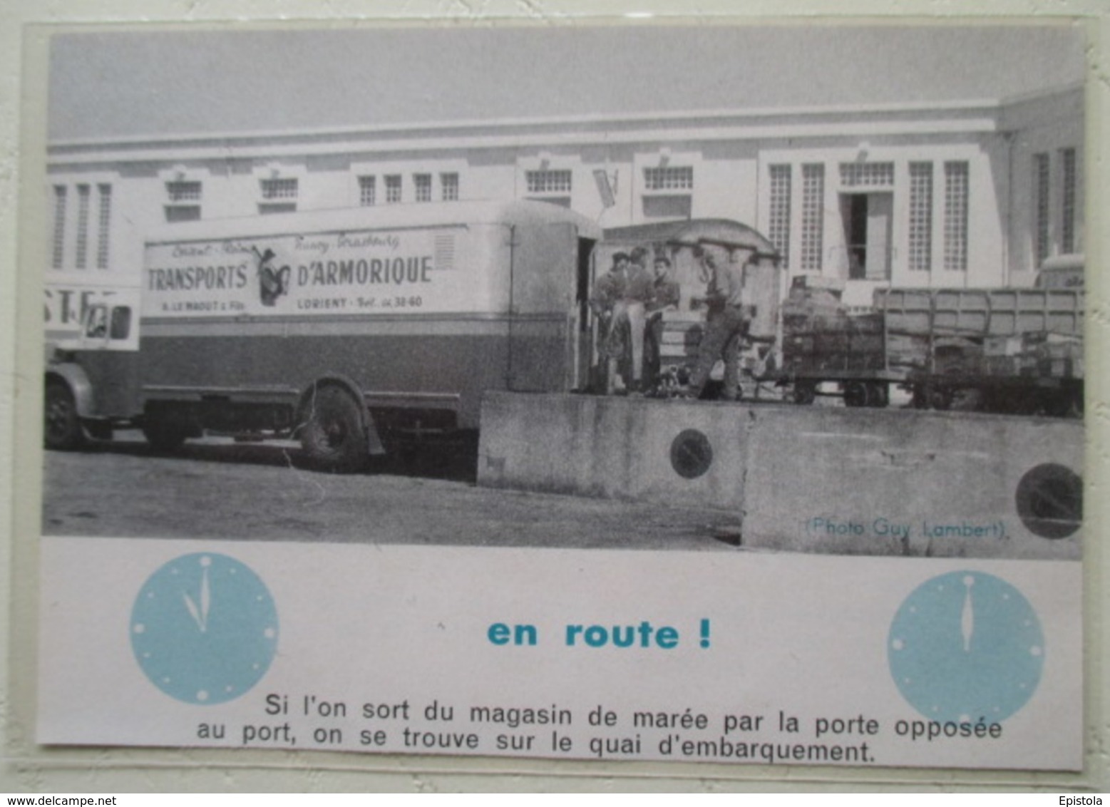 Transport Utilitaire - Douarnenez  Camion Réfrigéré - Ets Transports D'Armorique Lorient  - Coupure De Presse De 1964 - Camion