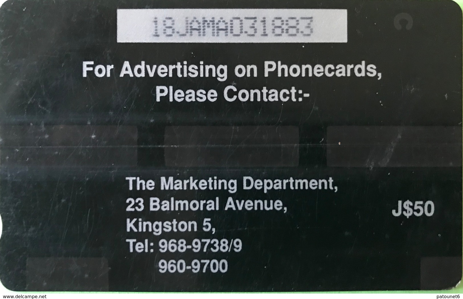 JAMAÏQUE  -  Phonecard  -  Kings House Gate  -  J $ 50 - Jamaïque