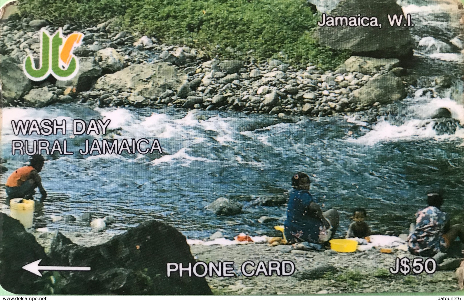 JAMAÏQUE  -  Phonecard  -  Wash Day Rural Jamaica  -  J $ 50 - Jamaica