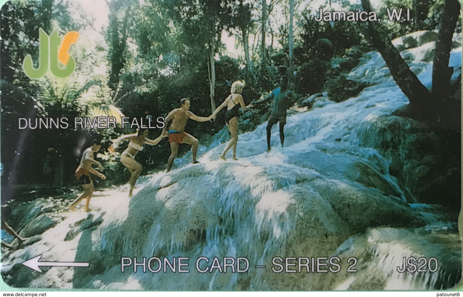 JAMAÏQUE  -  Phonecard  -  Dunns River Falls  -  J $ 20 - Jamaica