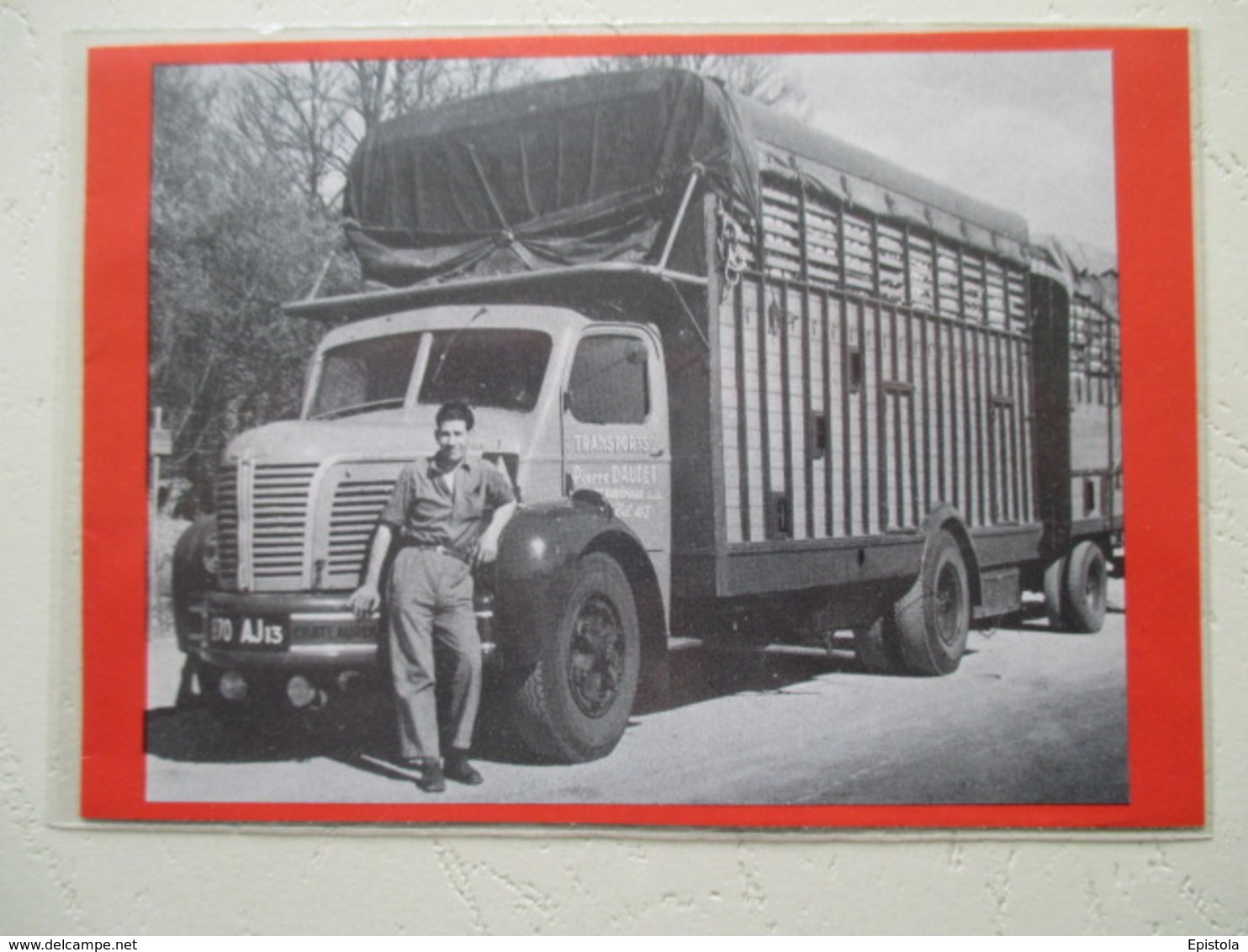 Transport Utilitaire - Chateaurenard (13) - Camion Bétaillière Ets Transport  Pierre Daudet  - Coupure De Presse De 1964 - Camions