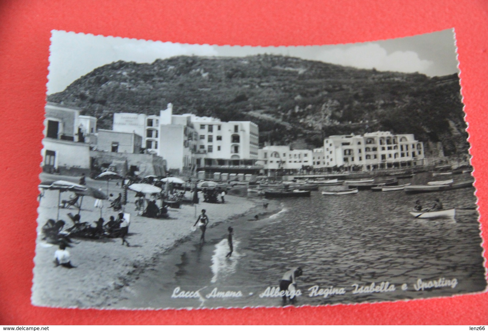 Napoli Isola Di Ischia Lacco Ameno Terme Albergo Regina Isabella 1958 - Napoli